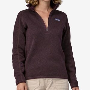 Patagonia. Women’s Better Sweater Quarter-Zip Fleece, Sz M? Obsidium Plum Color